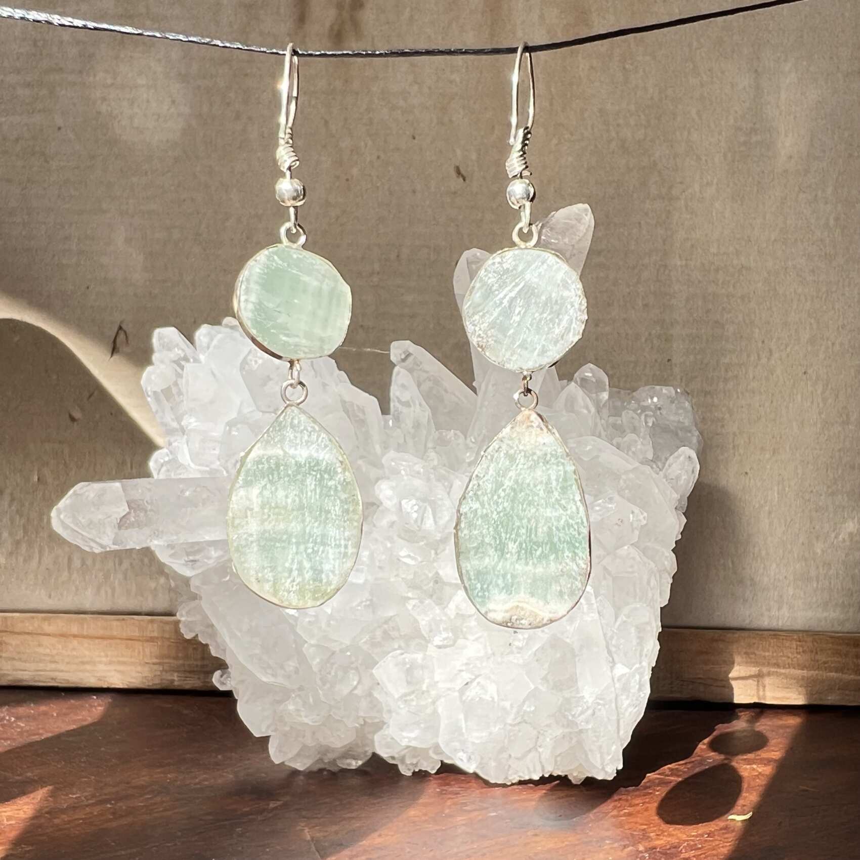 Caribbean calcite earrings - Image 2