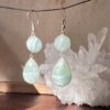 caribbean calcite earrings hand made jewellery crystal healing NZ energy cleansing crystals chakra crystals NZ meditation stones spiritual gifts NZ Aotearoa