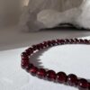 red garnet bracelet round beads jewellery crystal healing NZ energy cleansing crystals chakra crystals NZ meditation stones spiritual gifts NZ Aotearoa