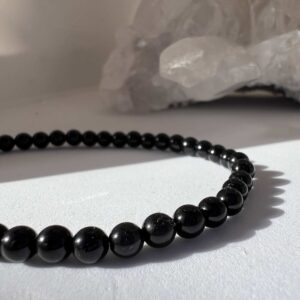 black tourmaline bracelet jewellery crystal healing NZ energy cleansing crystals chakra crystals NZ meditation stones spiritual gifts NZ Aotearoa