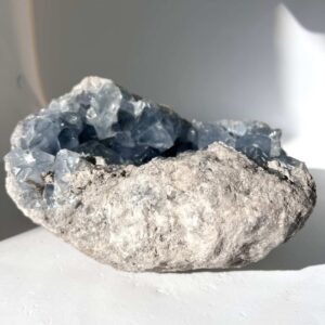 unique celestine cluster celestite crystal healing NZ energy cleansing crystals chakra crystals NZ meditation stones spiritual gifts NZ Aotearoa