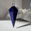 lapis lazuli pendulum natural crystal healing NZ energy cleansing crystals chakra crystals NZ meditation stones spiritual gifts NZ Aotearoa lazurite iron pyrite