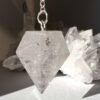 clear quartz pendulum natural crystal healing NZ energy cleansing crystals chakra crystals NZ meditation stones spiritual gifts NZ Aotearoa