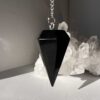shungite pendulum natural crystal healing NZ energy cleansing crystals chakra crystals NZ meditation stones spiritual gifts NZ Aotearoa