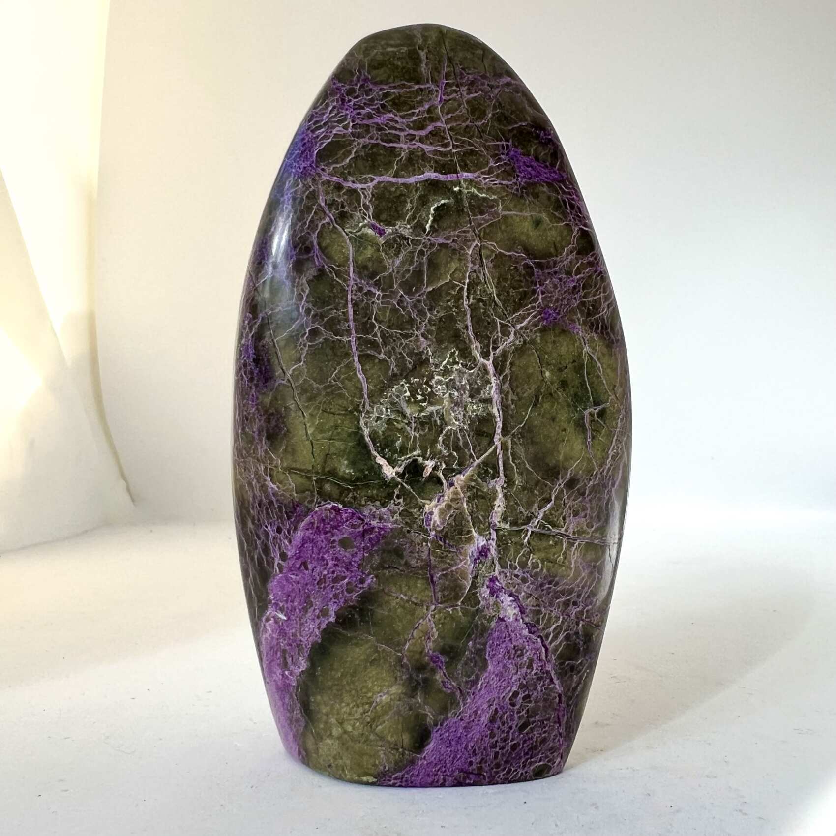 polished freeform stichtite natural crystal healing NZ energy cleansing crystals chakra crystals NZ meditation stones spiritual gifts NZ Aotearoa