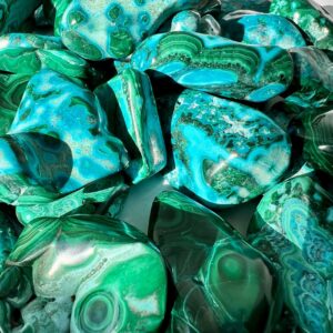 natural malacolla malachite chrysocolla polished natural mineral crystal healing NZ energy cleansing crystals chakra crystals NZ meditation stones spiritual gifts NZ Aotearoa