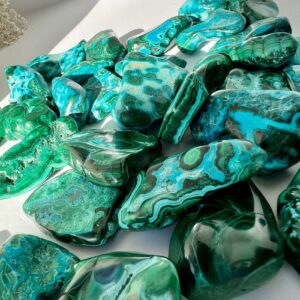 Malachite and chrysocolla freeform - Image 3