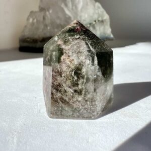 lodolite quartz tower natural mineral crystal healing NZ energy cleansing crystals chakra crystals NZ meditation stones spiritual gifts NZ Aotearoa