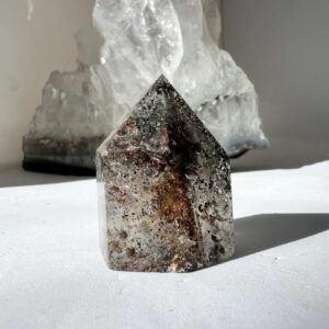 lodolite quartz tower natural mineral crystal healing NZ energy cleansing crystals chakra crystals NZ meditation stones spiritual gifts NZ Aotearoa