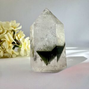 lodolite quartz tower natural mineral crystal healing NZ energy cleansing crystals chakra crystals NZ meditation stones spiritual gifts NZ Aotearoa