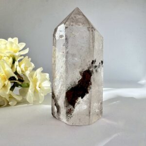 lodolite quartz tower natural mineral crystal healing NZ energy cleansing crystals chakra crystals NZ meditation stones spiritual gifts NZ Aotearoa