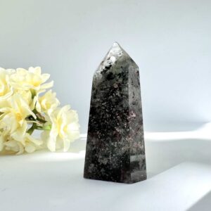 lodolite quartz tower natural mineral crystal healing NZ energy cleansing crystals chakra crystals NZ meditation stones spiritual gifts NZ Aotearoa