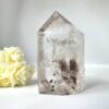 lodolite clear quartz tower natural mineral crystal healing NZ energy cleansing crystals chakra crystals NZ meditation stones spiritual gifts NZ Aotearoa