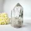 lodolite clear quartz tower natural mineral crystal healing NZ energy cleansing crystals chakra crystals NZ meditation stones spiritual gifts NZ Aotearoa