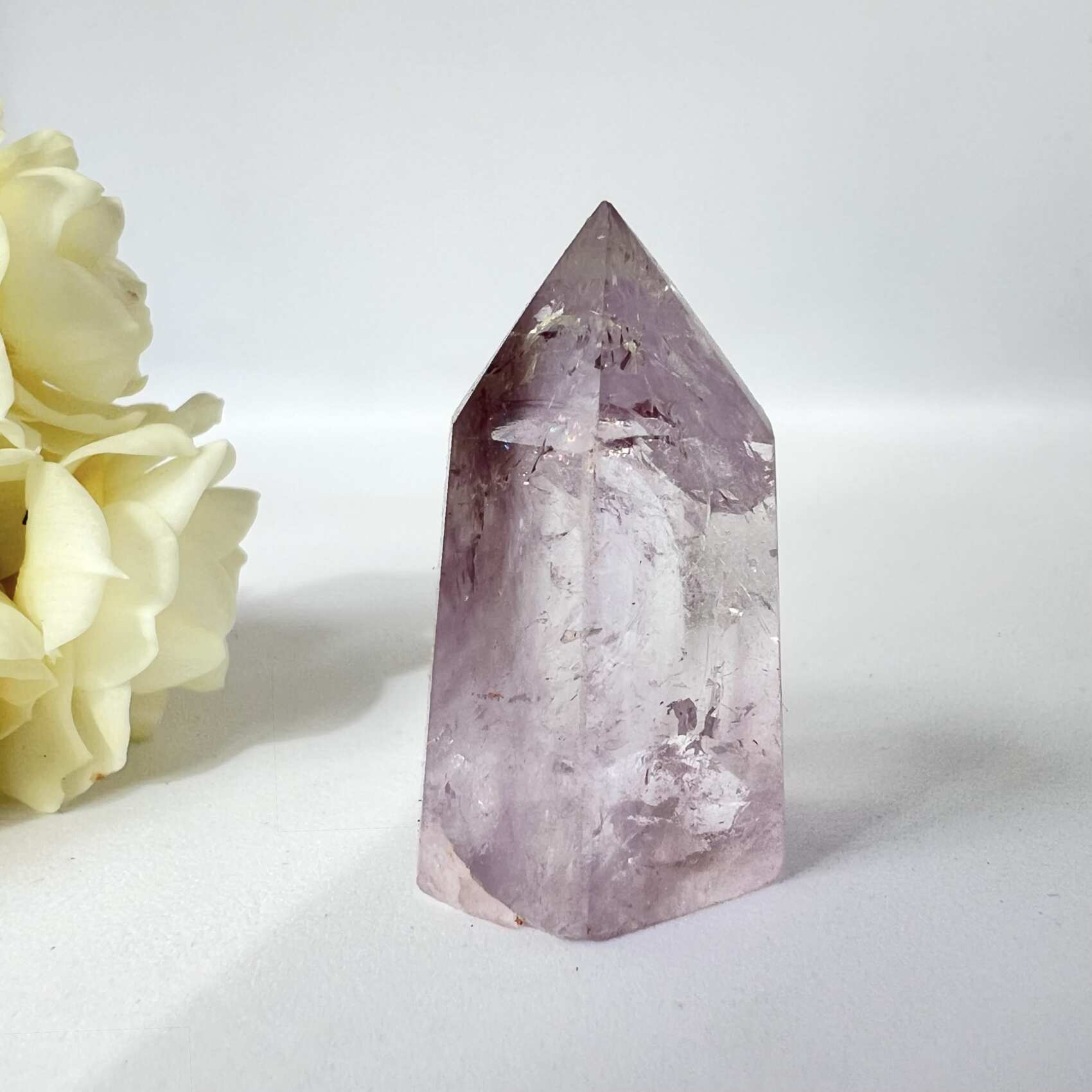 purple amethyst tower natural mineral crystal healing NZ energy cleansing crystals chakra crystals NZ meditation stones spiritual gifts NZ Aotearoa